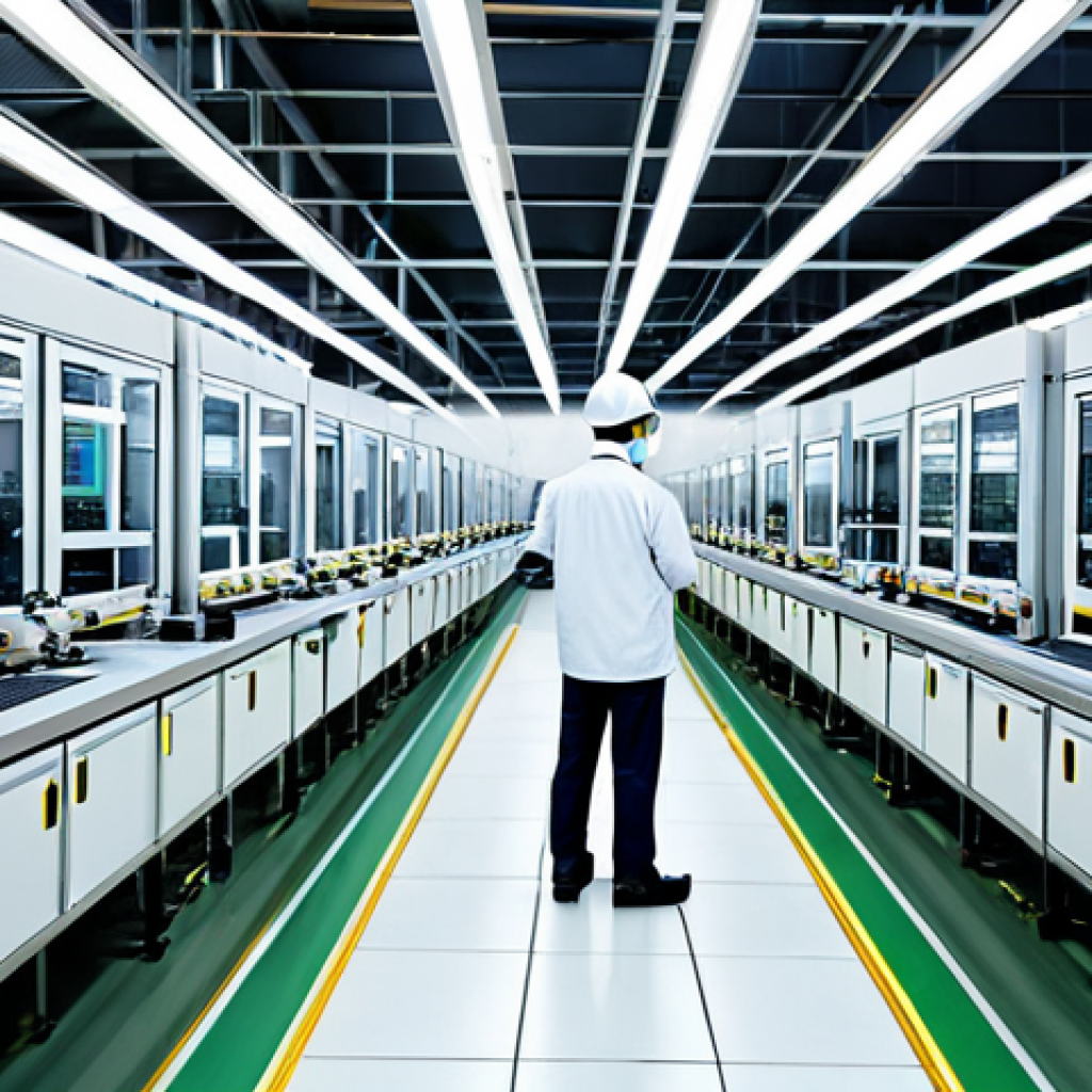 리쇼어링의 법적 이슈 및 논란 - Smart Factory Return**
"A fully clothed engineer in a clean, modern smart factory setting in South ...