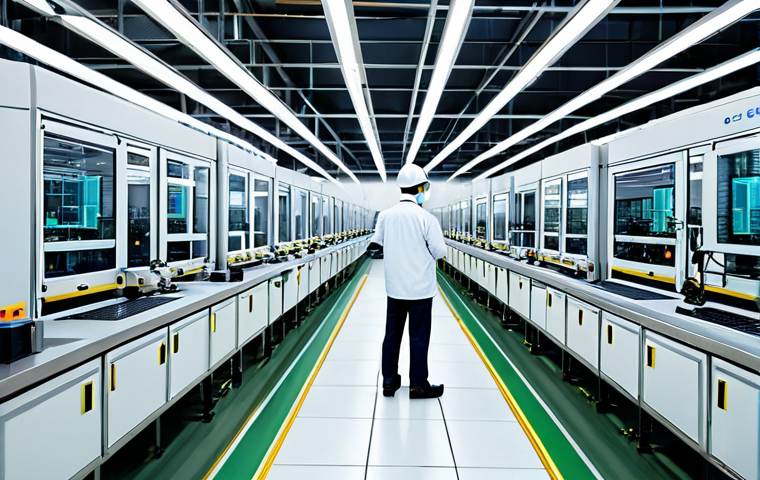 리쇼어링의 법적 이슈 및 논란 - Smart Factory Return**
"A fully clothed engineer in a clean, modern smart factory setting in South ...